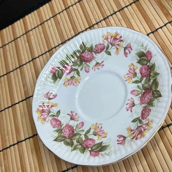 Vintage Queen’s Rosina China Tea Cup & Saucer Set WILD FLOWERS #14 England - Picture 5 of 12